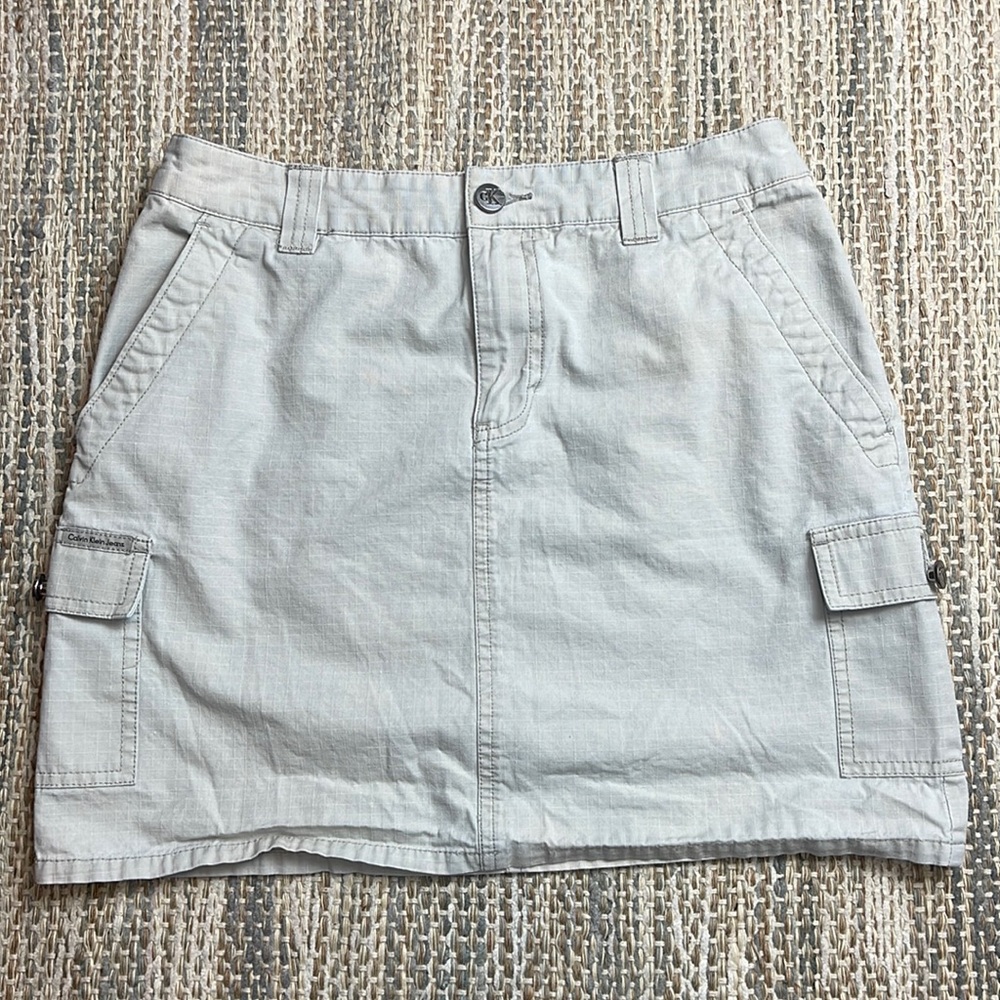 Calvin Klein Khaki Vintage Mini Skirt